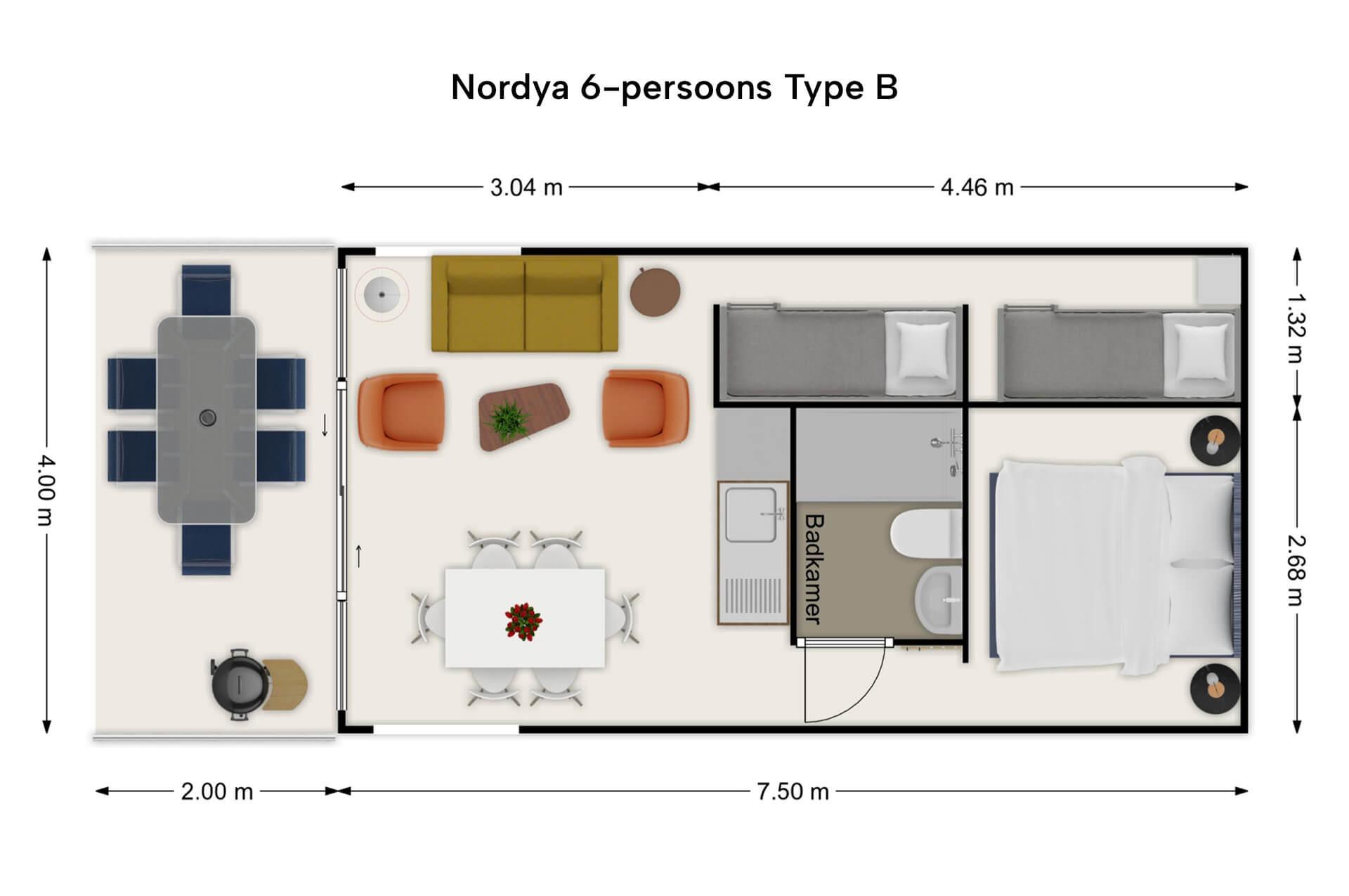 Nordya 6-persoons Type-A