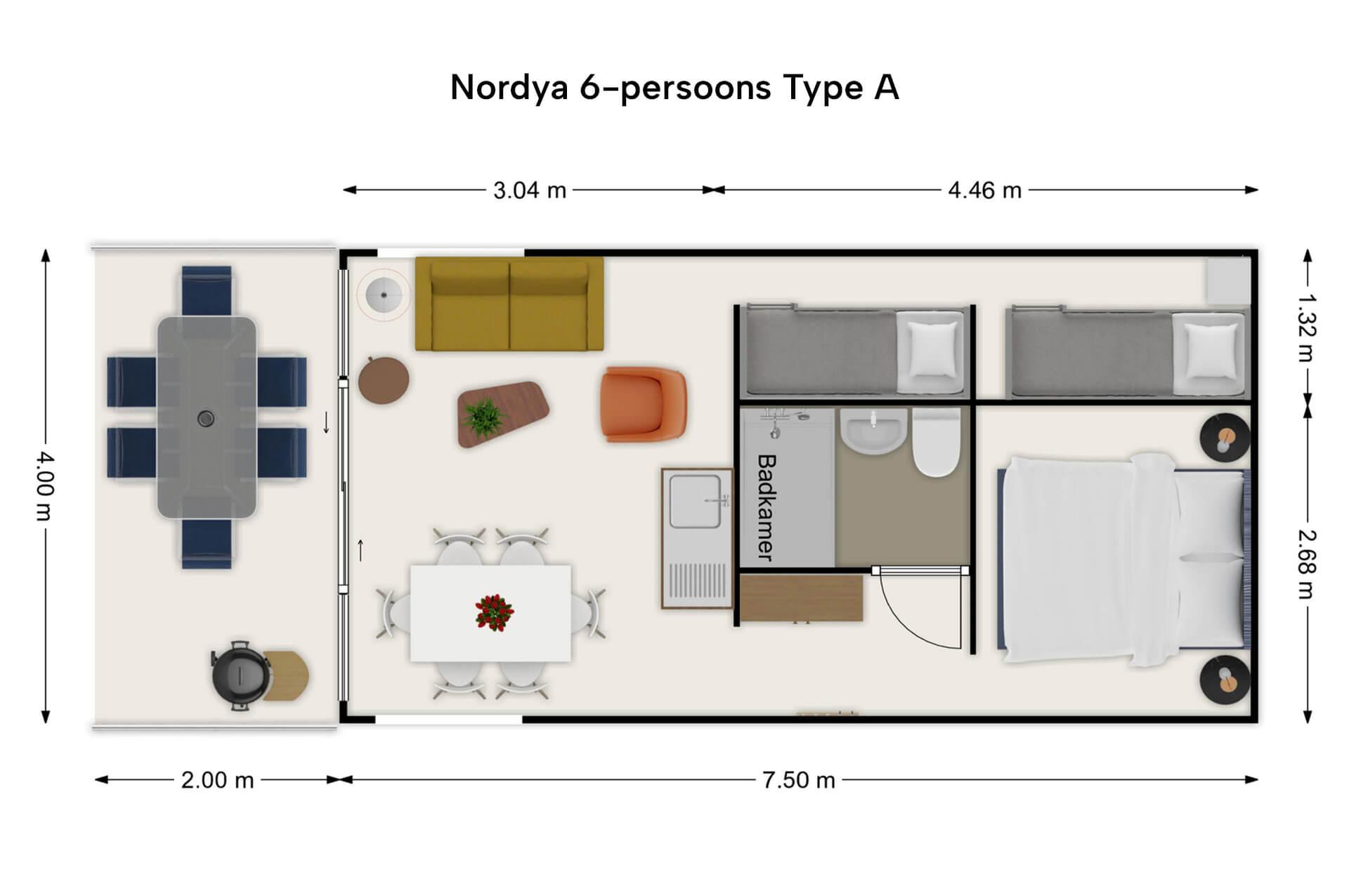 Nordya 6-persoons Type-A